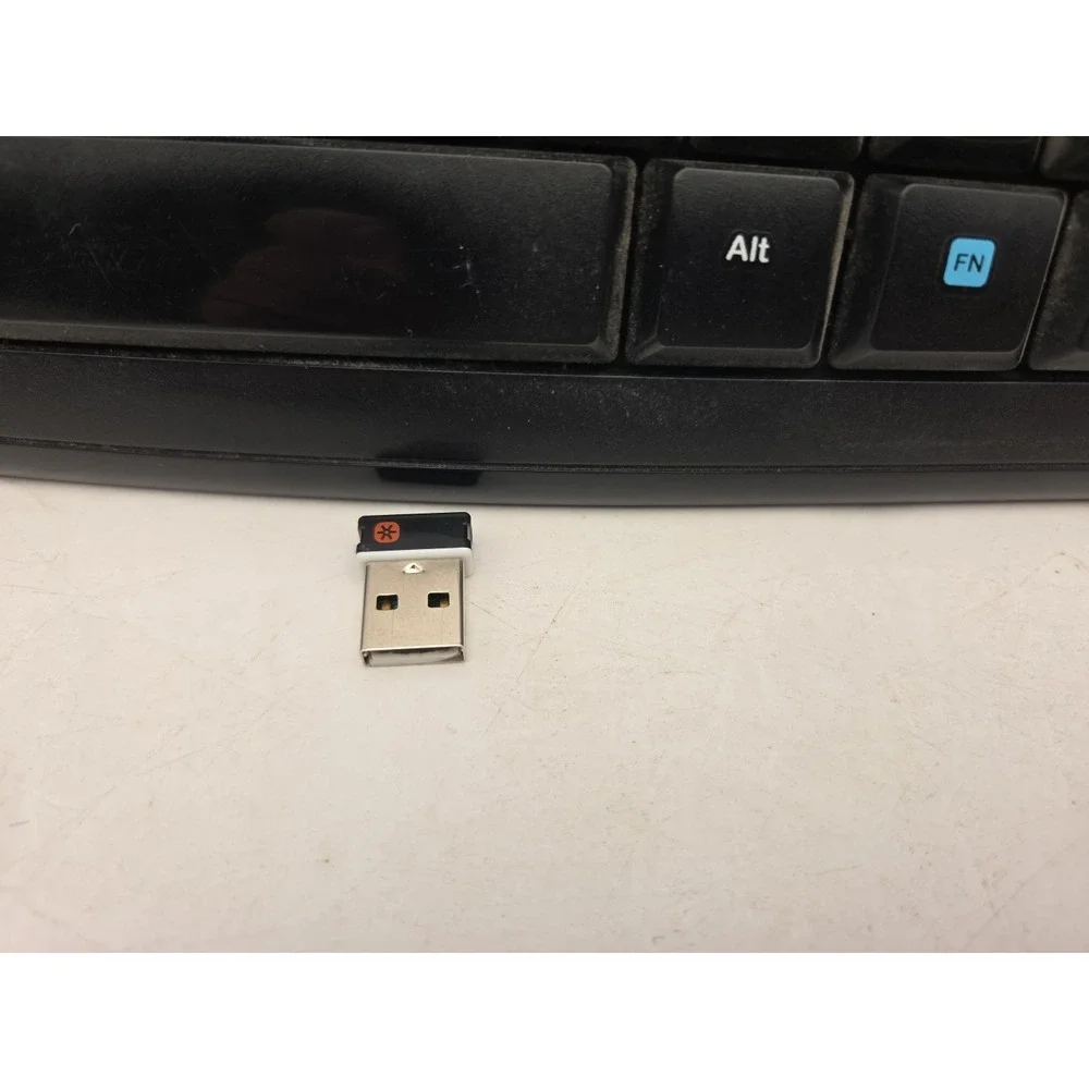 Logitech K250 Wireless Keyboard - DARK FLEUR W Receiver - Tested WORKS